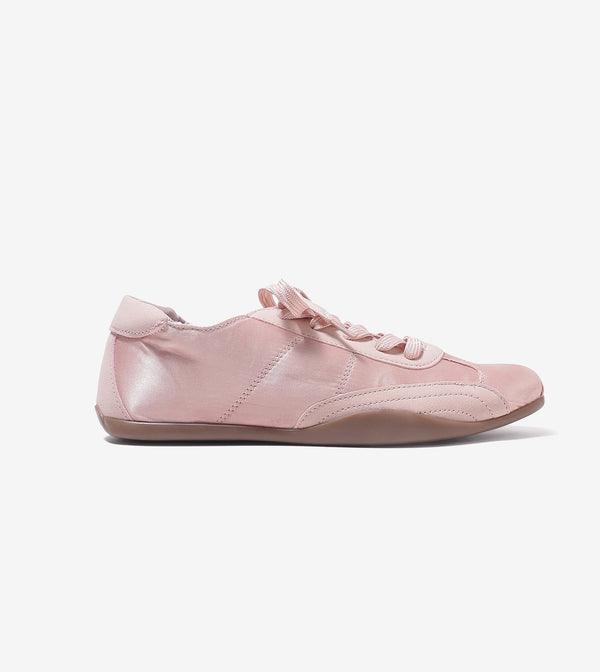 DRIFT ribbon lace-up sneakers for women in candy pink, product view 4