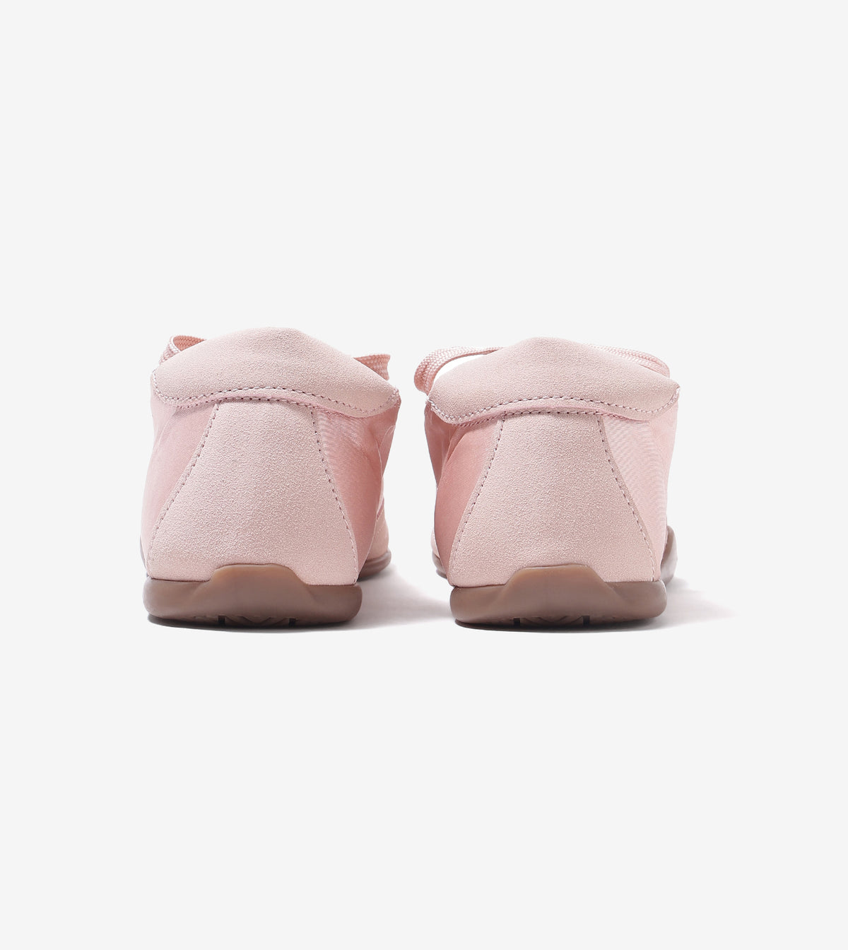 DRIFT ribbon lace-up sneakers for women in candy pink, pair, back view