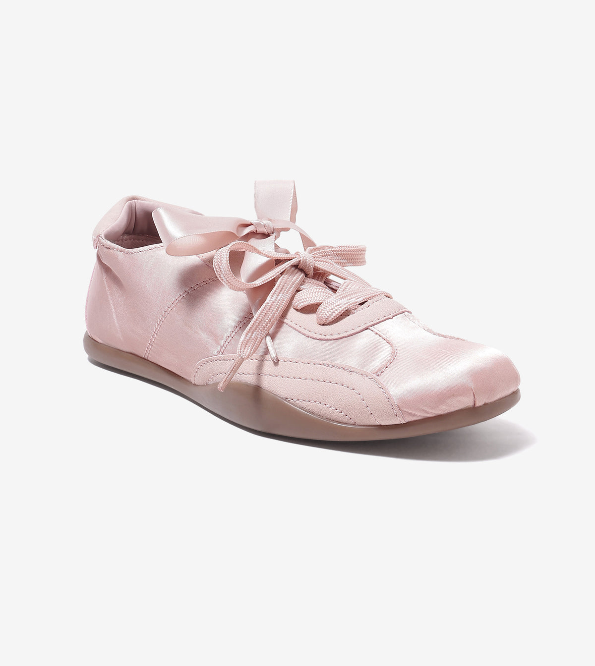 DRIFT ribbon lace-up sneakers for women in candy pink, product view 11