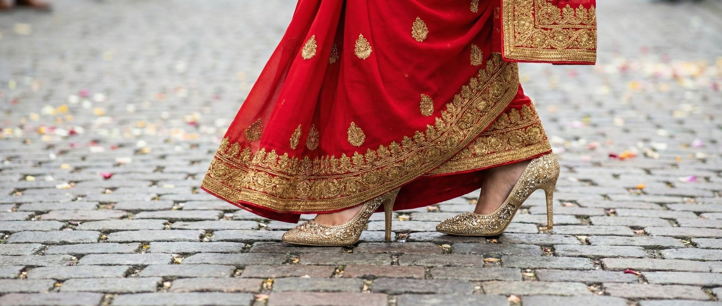 Heels for Saree